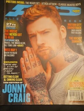 Alternative Press #288 July 2012 Jonny Craig cover and poster